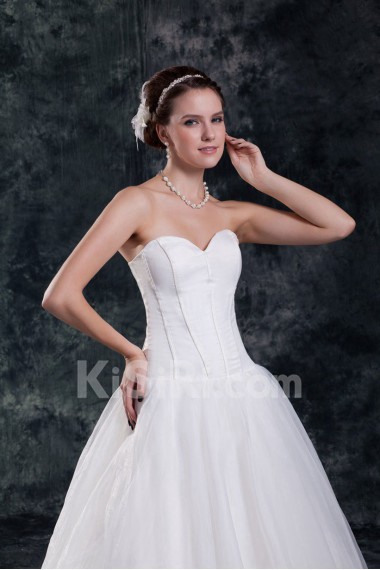 Organza Sweetheart A Line Gown