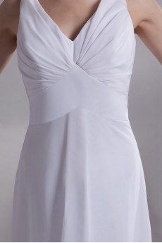 Chiffon V-Neck A Line Gown