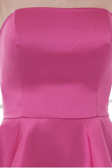 Satin Strapless Sheath Dress