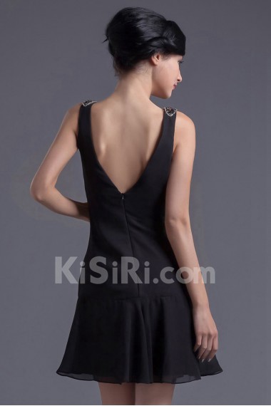 Chiffon Jewel Sheath Dress