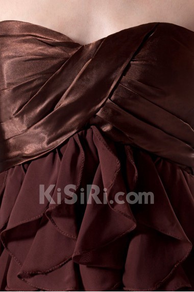 Chiffon Sweetheart Short Dress