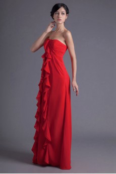 Chiffon Scoop Column Dress