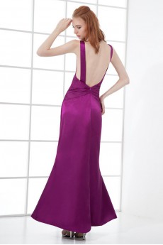 Satin Sweetheart Sheath Dress with Sequins