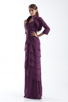 Chiffon Sweetheart Column Dress
