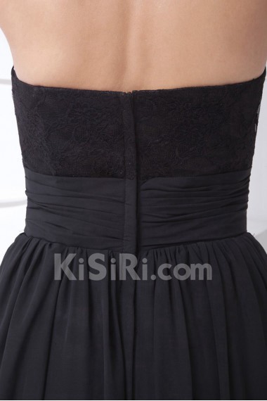 Chiffon Jewel Column Dress with Sash