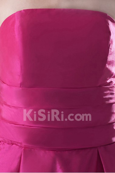 Taffeta Strapless Sheath Dress
