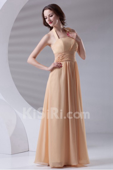 Chiffon Halter Dress