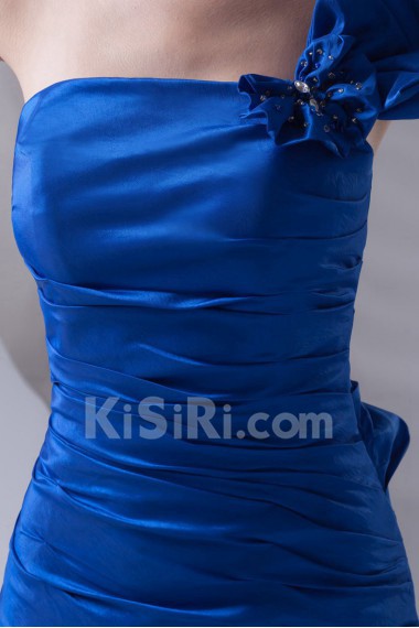Taffeta Strapless Mermaid Bow Dress