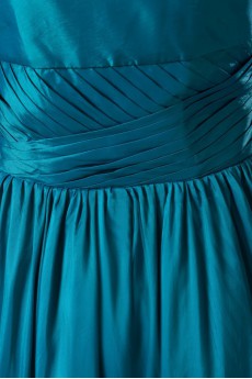 Taffeta V-Neck Dress with Embroidery