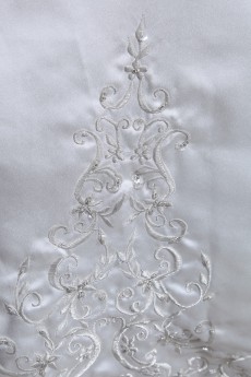Satin Halter Neckline A-Line Dress 