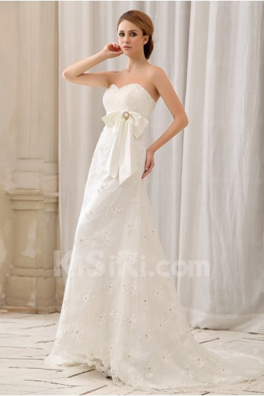 Satin Sweetheart A-Line Dress