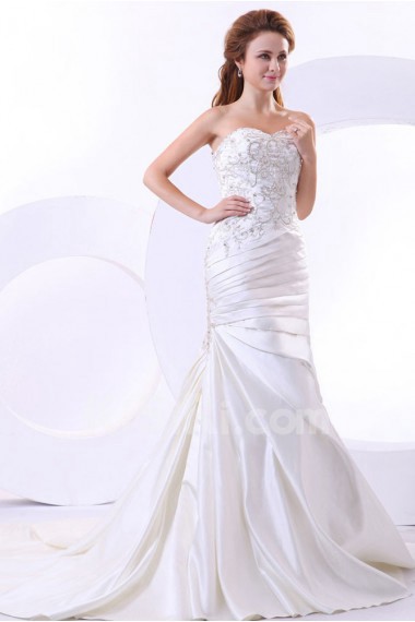 Satin Sweetheart A-Line Dress