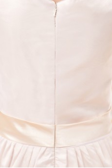 Charmeuse V-Neckline Ankle-Length Beach Dress with Bowknot