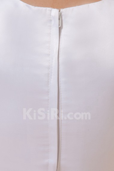 Yarn Jewel Neckline Ankle-Length A-Line Dress with Embroidery 