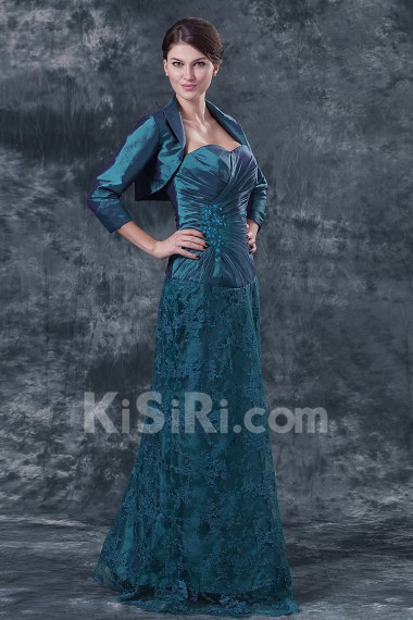 Taffeta Sweetheart A-line Dress with Jacket