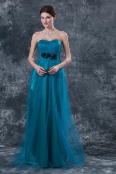 Yarn Sweetheart Floor Length Empire Dress and Jacket