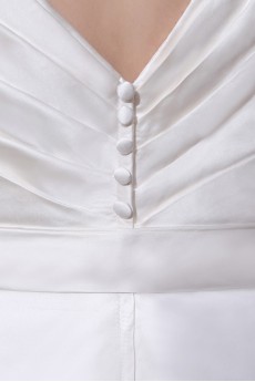 V-Neck Sash Ruffle Plus Size Gown