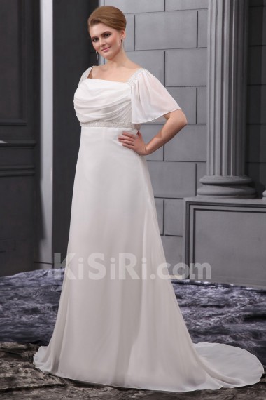 Beading Sequins Plus Size Gown