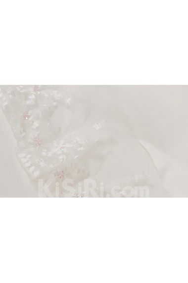 Satin Strapless Ball Gown with Sequins