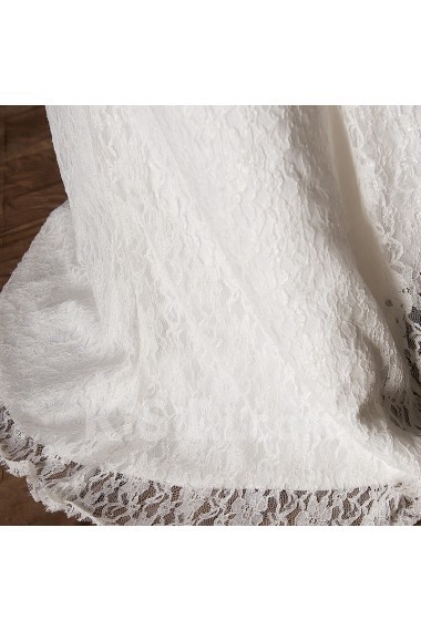 Satin V-neck A-line Gown with Sequins