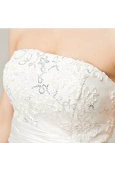 Satin Strapless Short Corset Dress with Sequins