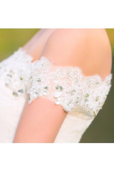 Lace,Satin Off-the-Shoulder Mermaid Dress with Diamond