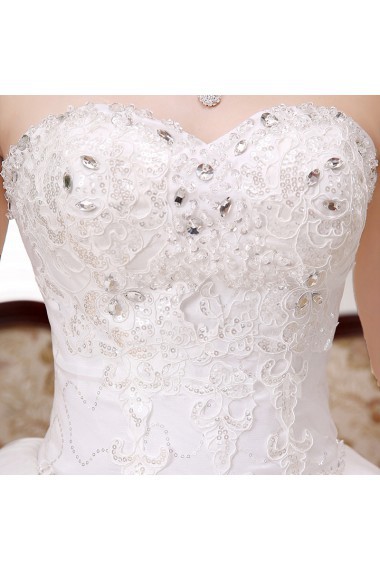 Lace and Tulle sweetheart Ball Gown Dress with Beading and Sequin