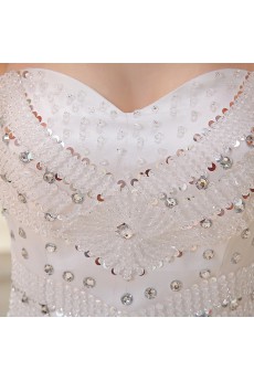 Lace and Tulle sweetheart Ball Gown Dress with Sequins