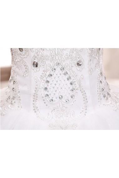 Lace and Tulle sweetheart Ball Gown Dress with Beading