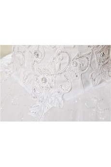 Lace and Tulle Sweetheart Ball Gown Dress with Sequins