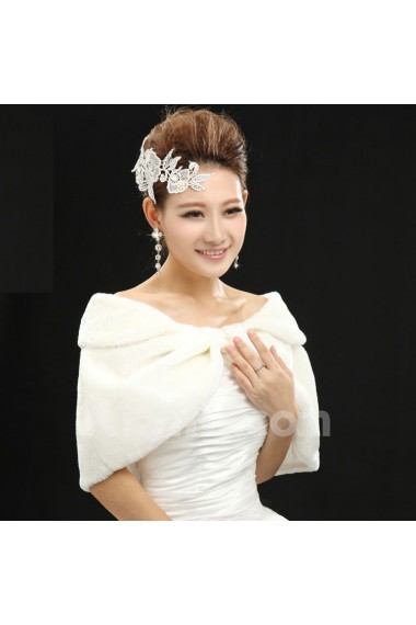 Faux Fur Wedding Wrap