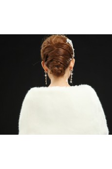 Faux Fur Wedding Wrap