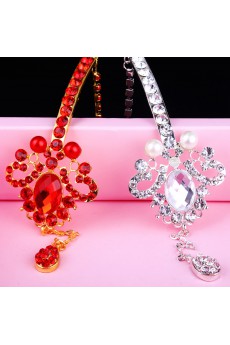 Beauitful Alloy with Zircons and Rhinestones Wedding Headpiece