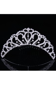 Shining Wedding Jewelry Set,Including Alloy with Rhinestones Earrings,Necklace and Combs