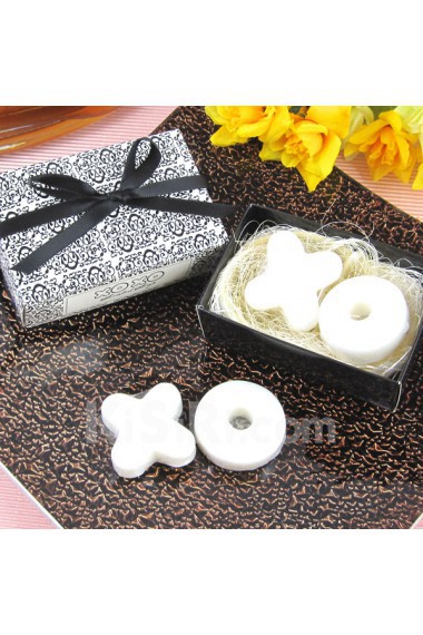 "Hugs & Kisses From Mr. & Mrs." Scented Soap Wedding Favor (Set of 2)