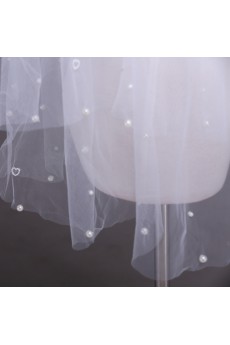Four Tier Bridal Veil With Beaded Edge