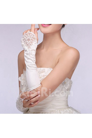 Fingerless Elbow Length Bridal Wedding Gloves