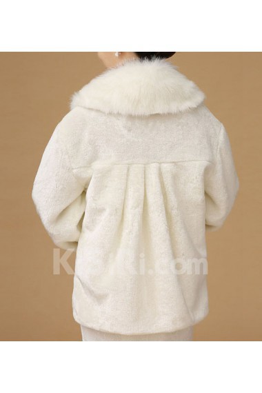 Long Sleeve Faux Fur Bridal Wedding/Special Occasion Wrap