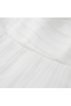 Tulle Scoop Floor Length Half Sleeve Sheath Dress with Rhinestone