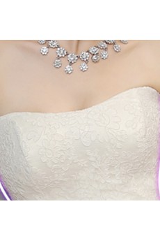 Tulle, Lace Sweetheart Sweep Train Sleeveless Ball Gown Dress