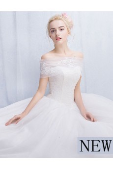 Tulle, Lace Strapless Floor Length Sleeveless A-line Dress