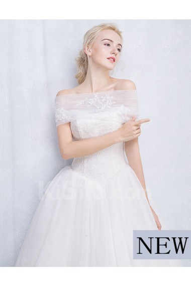 Tulle, Lace Strapless Floor Length Sleeveless A-line Dress