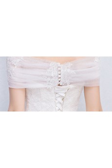 Tulle, Lace Strapless Floor Length Sleeveless A-line Dress