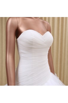 Organza Sweetheart Floor Length Sleeveless Ball Gown Dress with Ruched