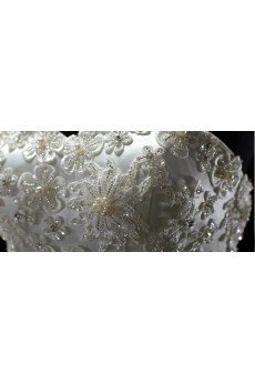 Lace, Tulle Sweetheart Sweep Train Sleeveless Ball Gown Dress with Pearl, Applique