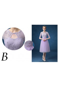 Tulle Tea-length A-line Dress