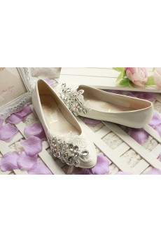 Handmade Lace Rhinestone Wedding Shoes