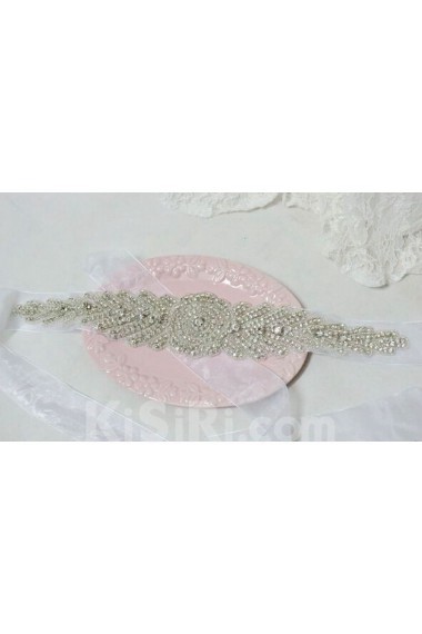 Luxurious Handmade Rhinestone Wedding Sash