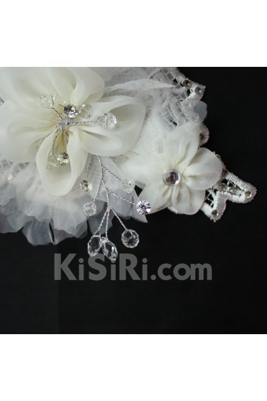 Fabric Wedding Headpieces with Rhinestone