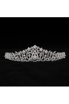 Alloy Crown Wedding Headpieces with Rhinestone